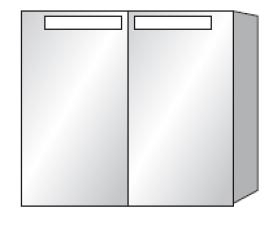 Armoire de toilette 800x746.5x149 mm