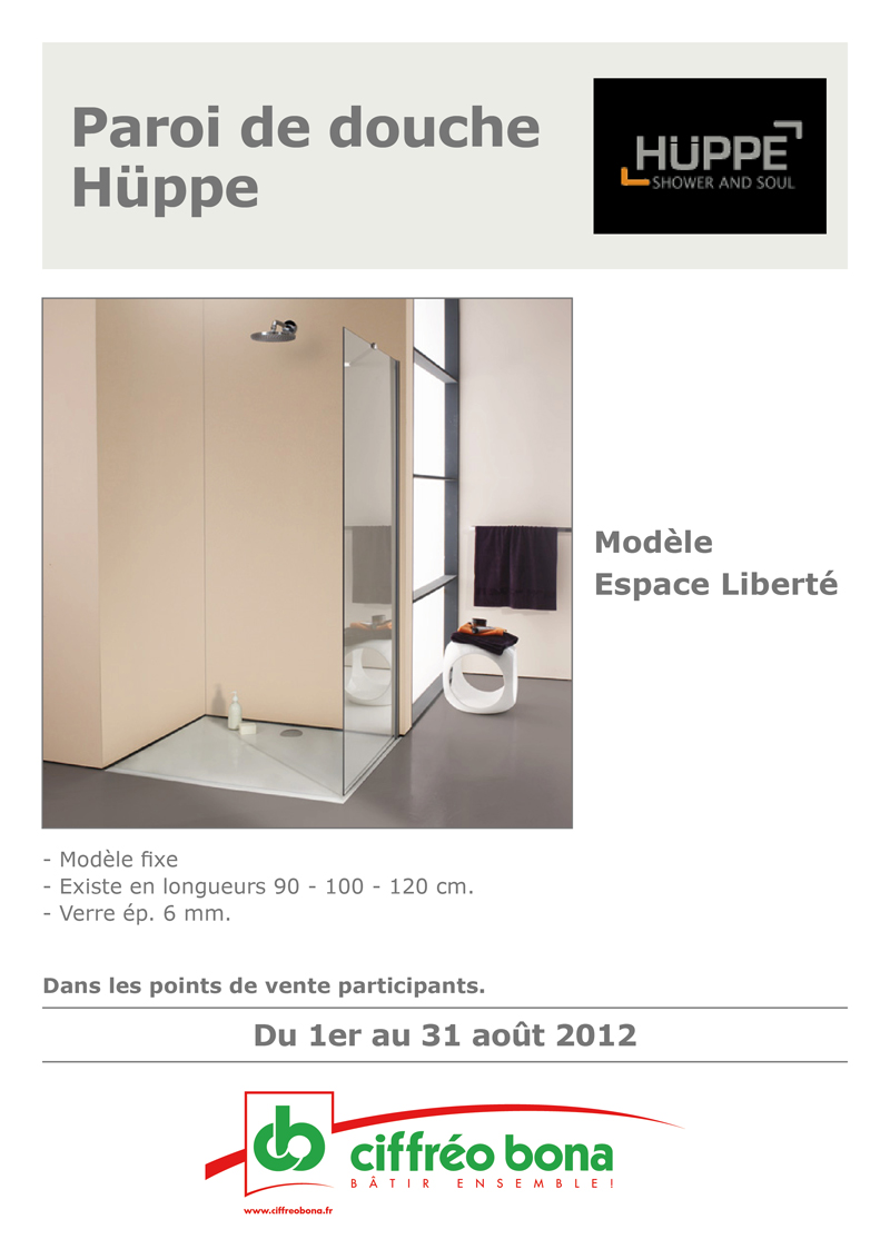 paroi de douche H&Uuml;PPE