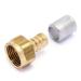 RACCORD DROIT FEMELLE A VISSER FIXE P7270G (la paire)