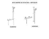 Barre de douche + mitigeur